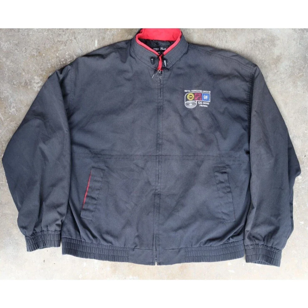 Vintage GM UAW Metal Fabricating Work Jacket Men XL USA Made Parma Union